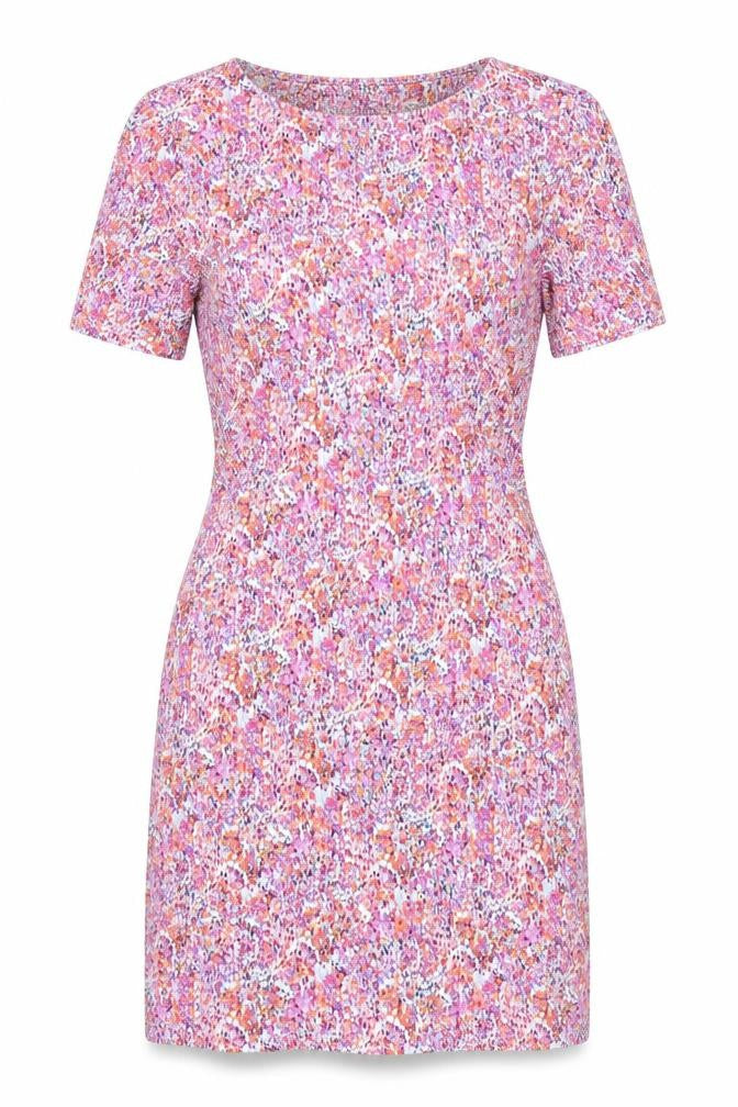 Warehouse Womens Multicoloured Geometric Viscose A-Line Size 6 Round Neck Pullover