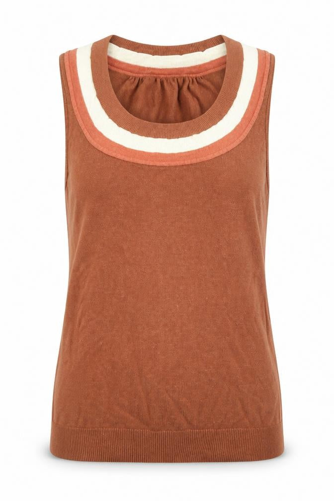Principles Womens Brown Round Neck Viscose Pullover Jumper Size 12