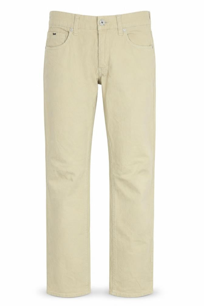 GAS Womens Beige Cotton Trousers Size 31 in L34 in Regular Zip