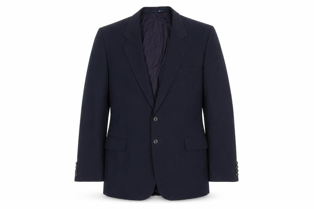 St Michael Mens Blue Polyester Jacket Suit Jacket Size 44 Regular