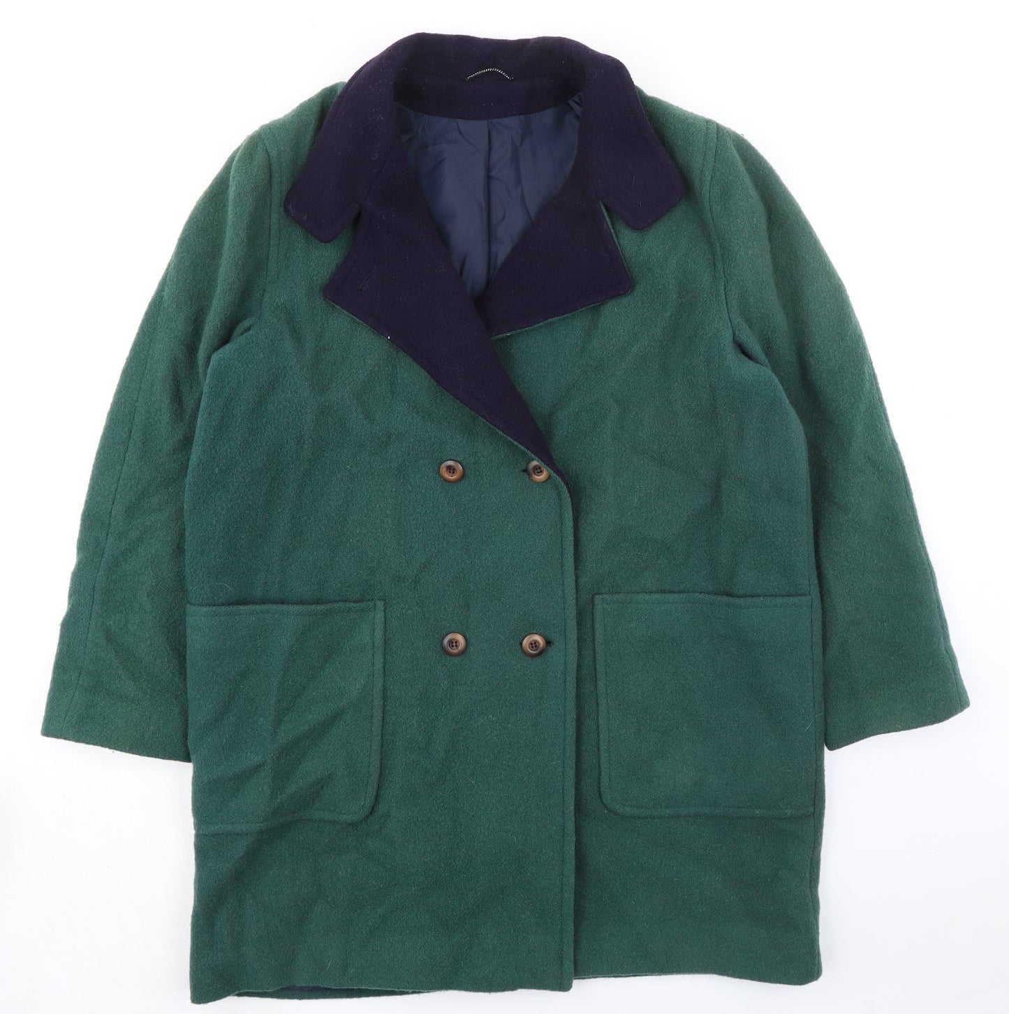 Murray Brothers Womens Green Overcoat Coat Size 18 Button