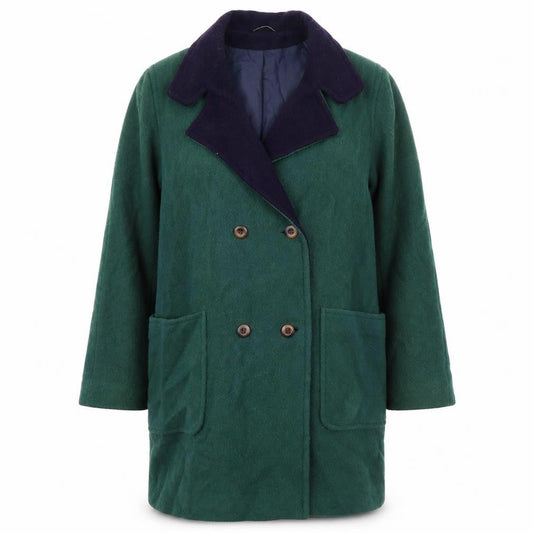 Murray Brothers Womens Green Overcoat Coat Size 18 Button