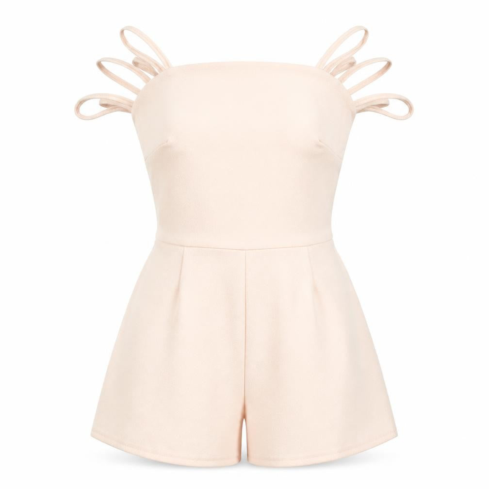 Daisy Street Womens Pink Polyester Playsuit One-Piece Size M Zip