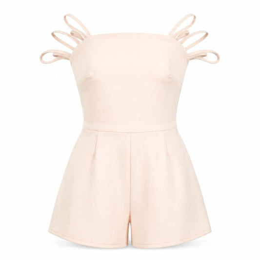 Daisy Street Womens Pink Polyester Playsuit One-Piece Size M Zip