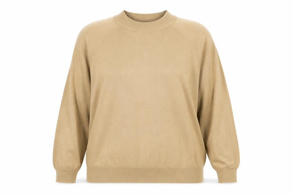 Berkertex Womens Brown High Neck Acrylic Pullover Jumper Size 22