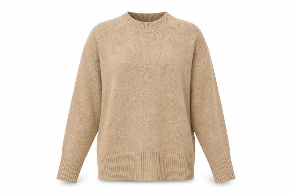 Dorothy Perkins Womens Brown Round Neck Acrylic Pullover Jumper Size 10