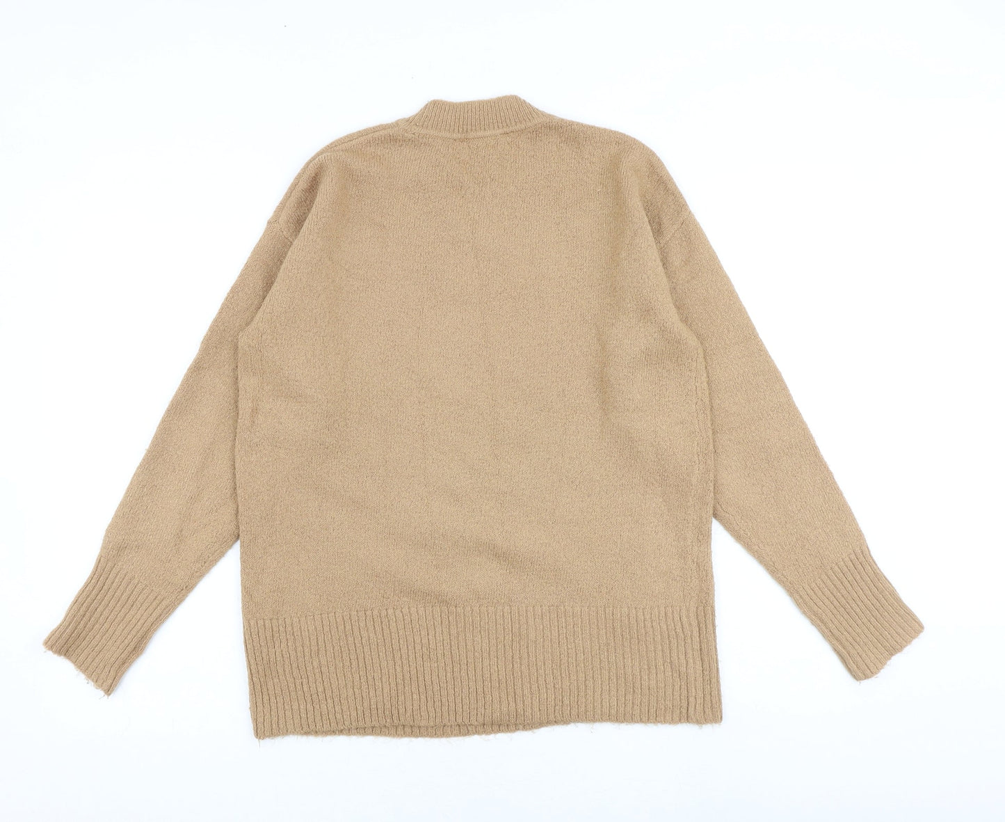 Dorothy Perkins Womens Brown Round Neck Acrylic Pullover Jumper Size 10