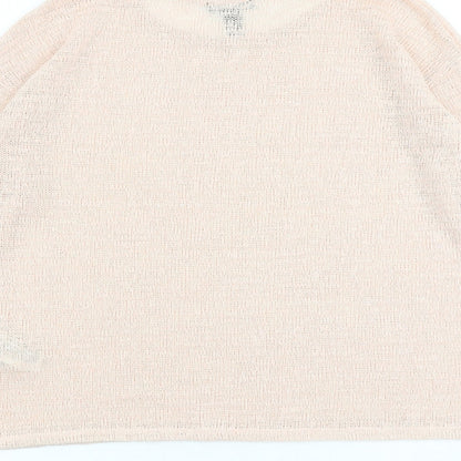 Forever 21 Womens Pink Round Neck Polyester Pullover Jumper Size L
