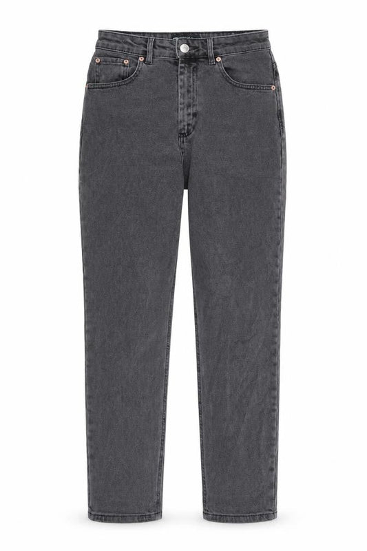 ASOS Womens Grey Cotton Straight Jeans Size 26 in L32 in Regular Zip