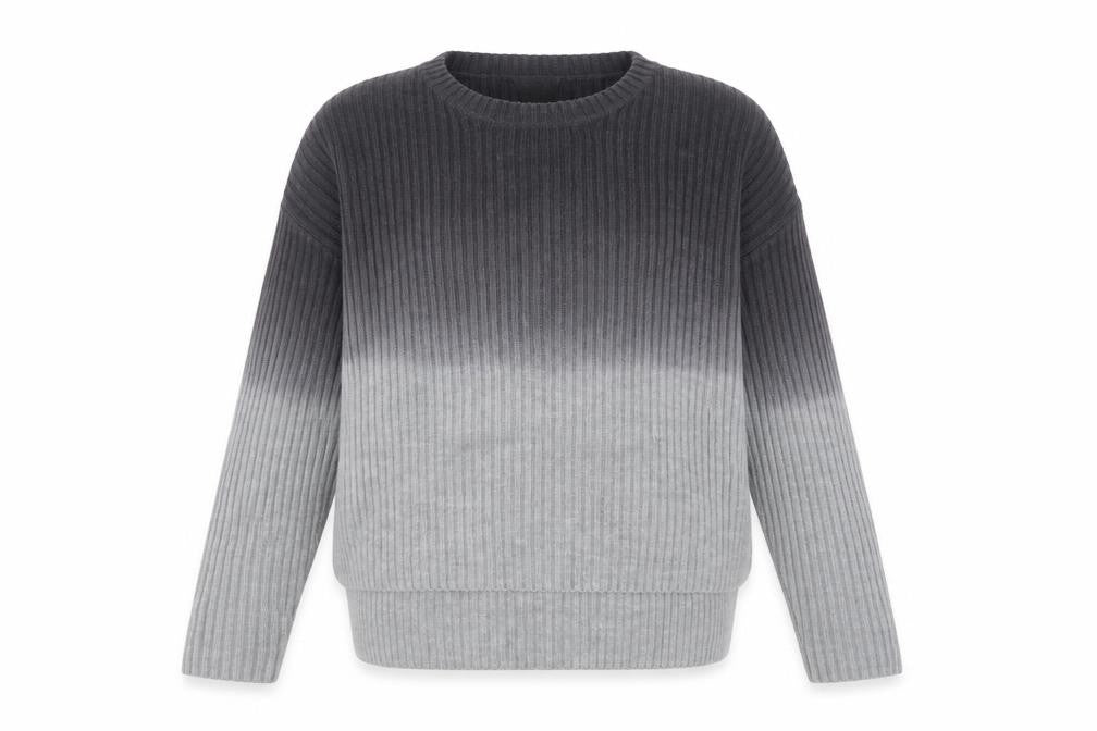 Topshop Womens Grey Round Neck Acrylic Pullover Jumper Size 8