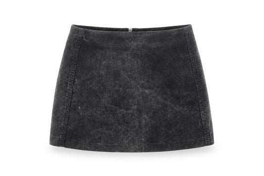 BDG Womens Grey Cotton Mini Skirt Size XS Zip