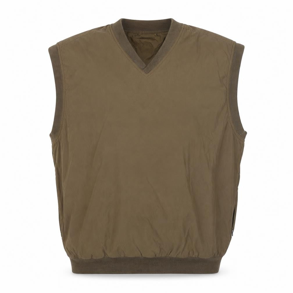 On Tour Mens Brown Polyester Vest Sweatshirt Size L