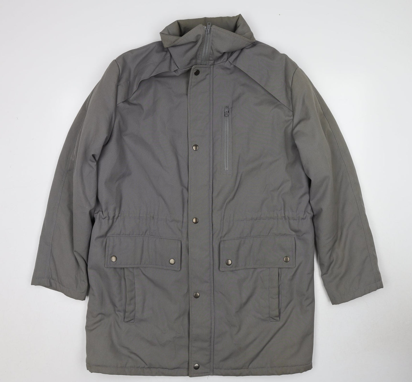 Canada Mens Grey Parka Jacket Size M Zip