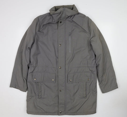 Canada Mens Grey Parka Jacket Size M Zip