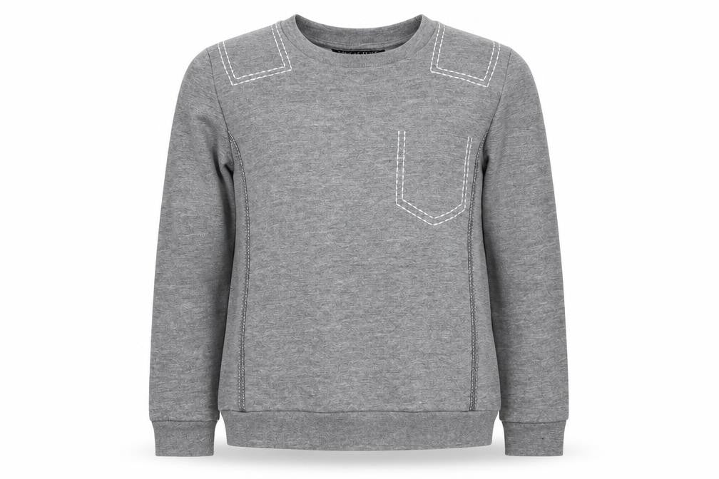 Topshop Womens Grey Cotton Pullover Sweatshirt Size 8 Pullover