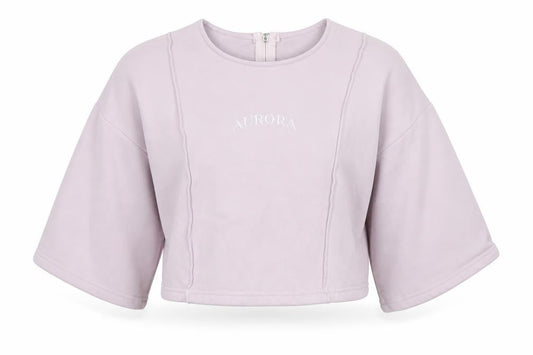 Aurora Womens Pink Cotton Pullover Sweatshirt Size XL Zip