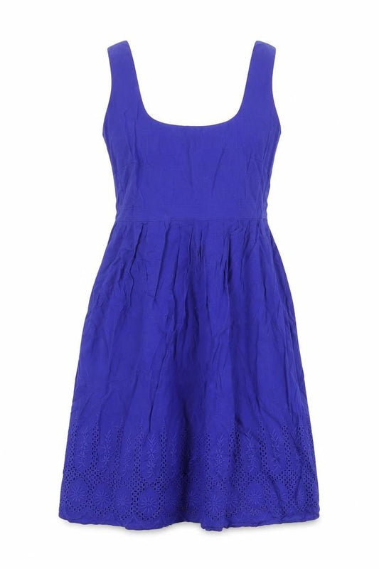Dorothy Perkins Womens Blue Polyester Tank Dress Size 10 Scoop Neck Zip