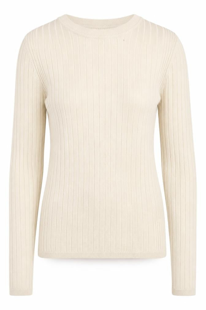 Love Tree Womens Beige Round Neck Viscose Pullover Jumper Size S