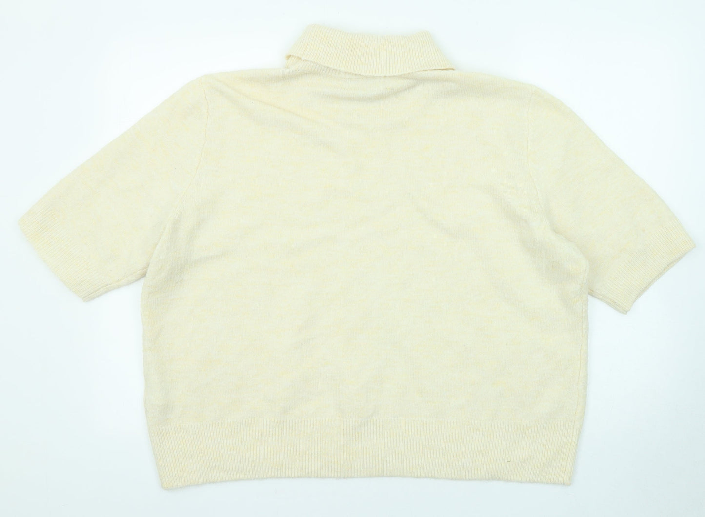 H&M Womens Beige Roll Neck Polyester Pullover Jumper Size XL