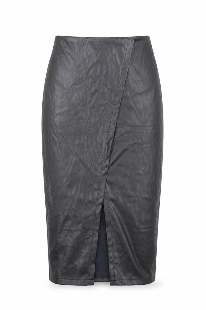 CHERRY KOKO Womens Black Polyester Straight & Pencil Skirt Size S Zip