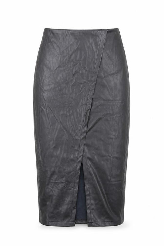 CHERRY KOKO Womens Black Polyester Straight & Pencil Skirt Size S Zip