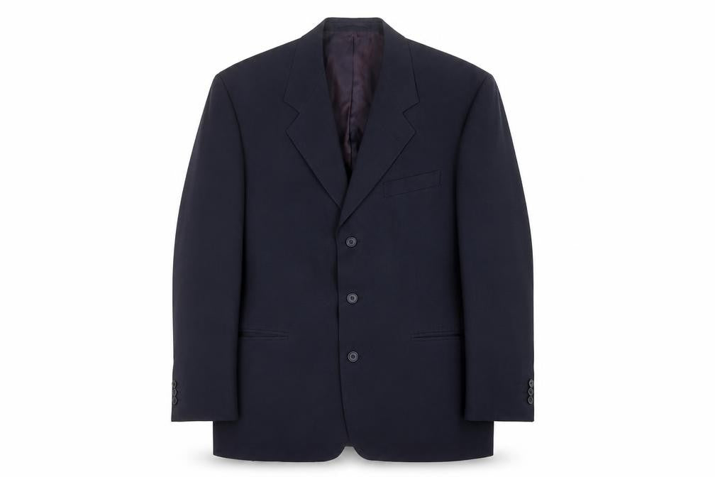 Suits You Mens Blue Polyester Jacket Suit Jacket Size 44 Regular