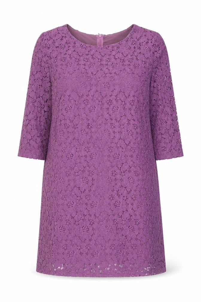 True Decadence Womens Purple Polyester A-Line Size 12 Round Neck Zip