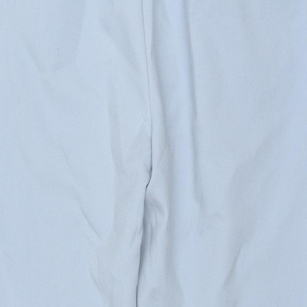 Stradivarius Womens Blue Polyester Dress Pants Trousers Size 10 L26 in Regular Zip