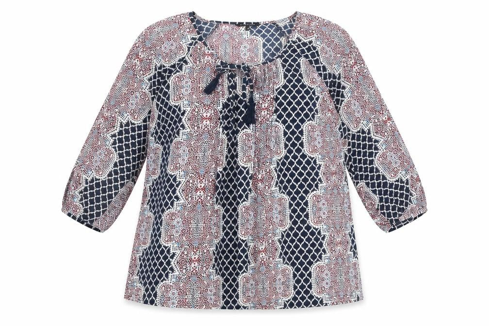 Debenhams Womens Multicoloured Floral Polyester Basic Blouse Size 16 Round Neck