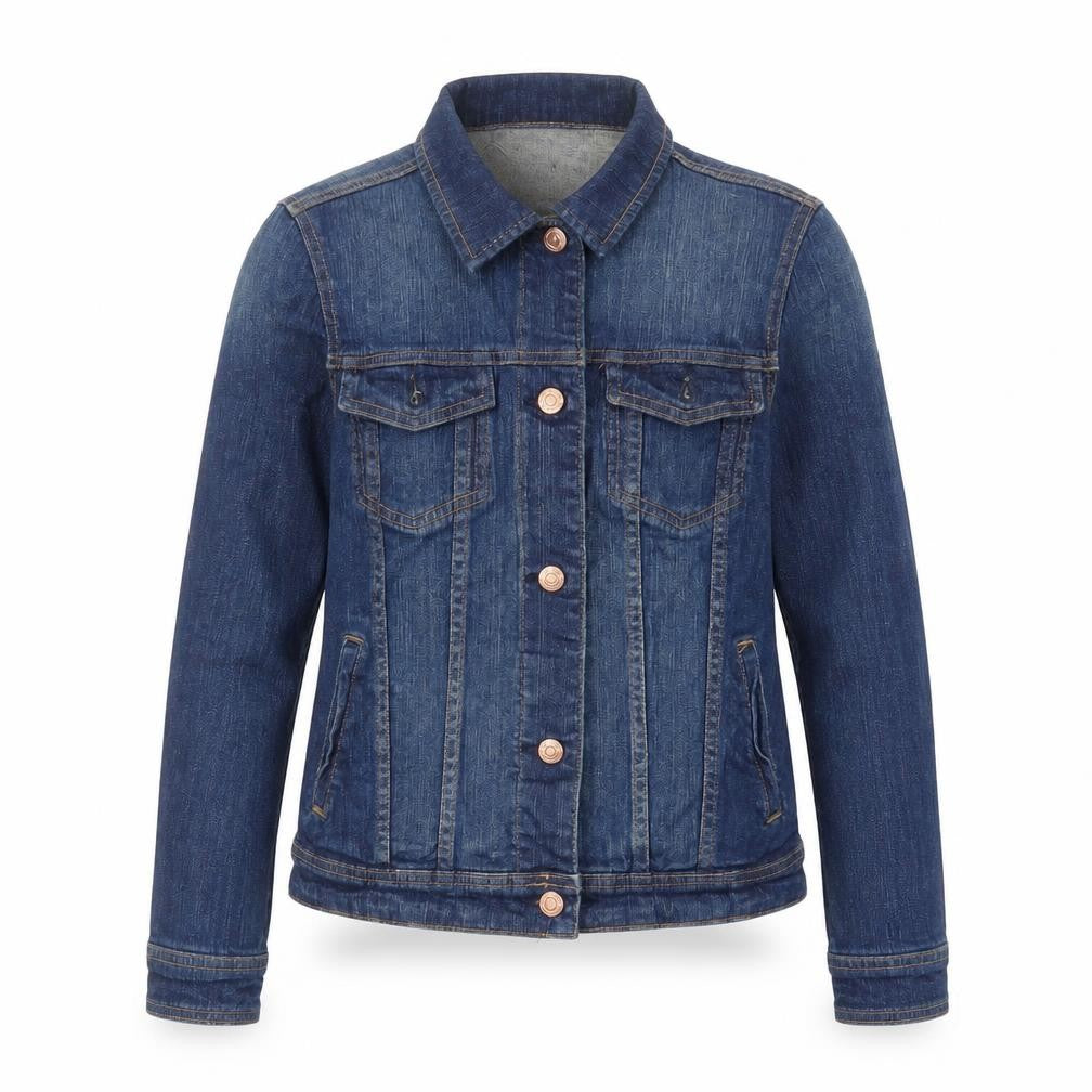 Mango Womens Blue Jacket Size S Button