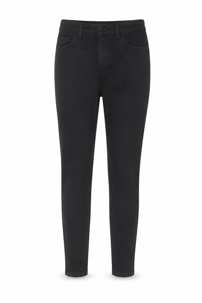 Marks & Spencer Womens Black Cotton Skinny Jeans Size 8 L28 in Regular Zip