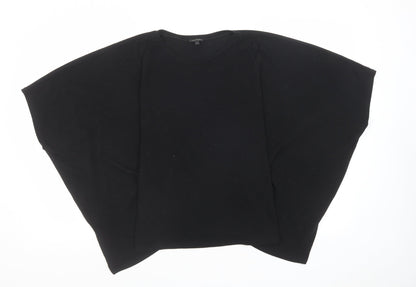 River Island Womens Black Round Neck Polyester Shrug Jumper Size S