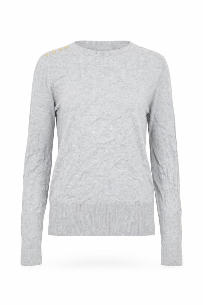 H&M Womens Grey Round Neck Viscose Pullover Jumper Size M