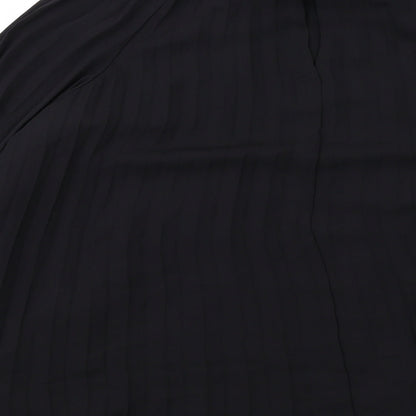 H&M Womens Black Polyester Basic Blouse Size XS High Neck