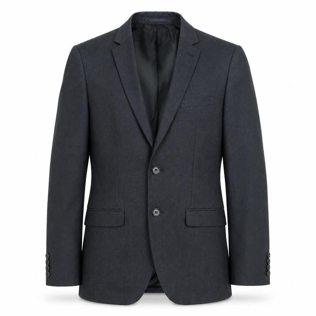 H&M Mens Black Polyester Jacket Suit Jacket Size 44 Regular