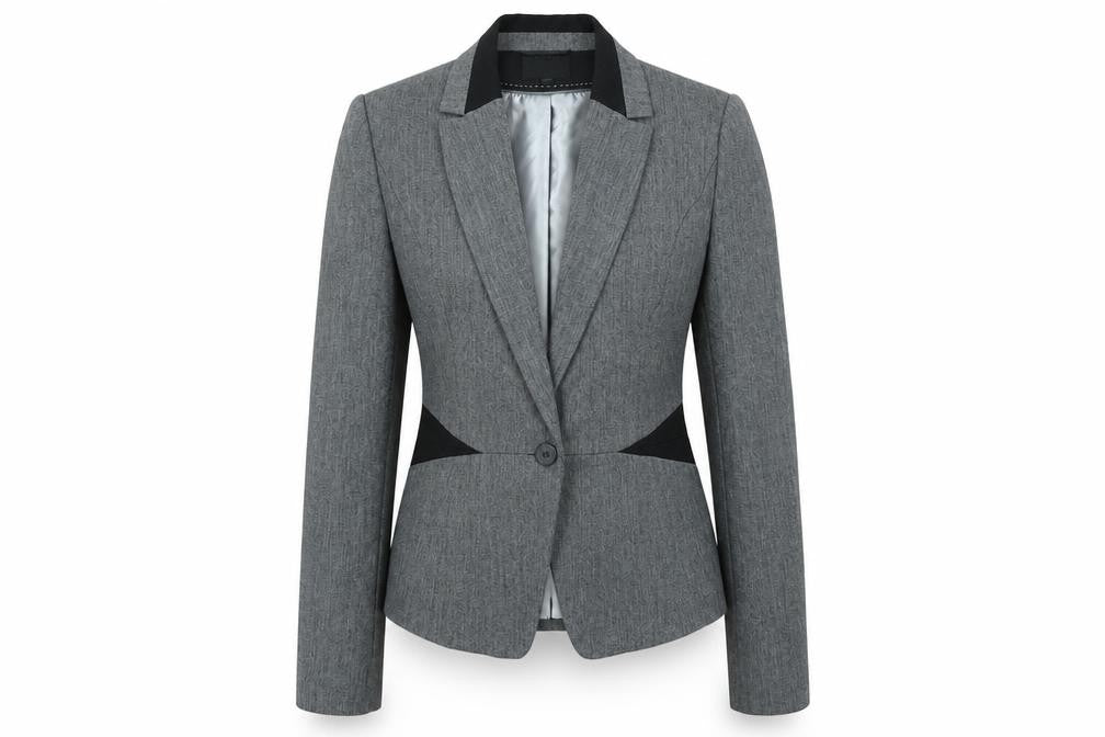 Debenhams Womens Grey Polyester Jacket Blazer Size 12
