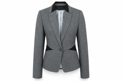 Debenhams Womens Grey Polyester Jacket Blazer Size 12