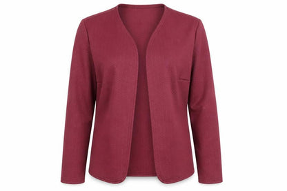 Glamour Style Womens Purple Geometric Jacket Blazer Size 14