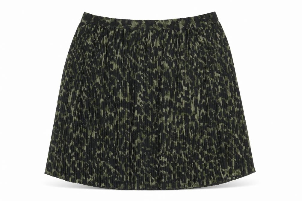 H&M Womens Multicoloured Geometric Polyester Pleated Skirt Size M