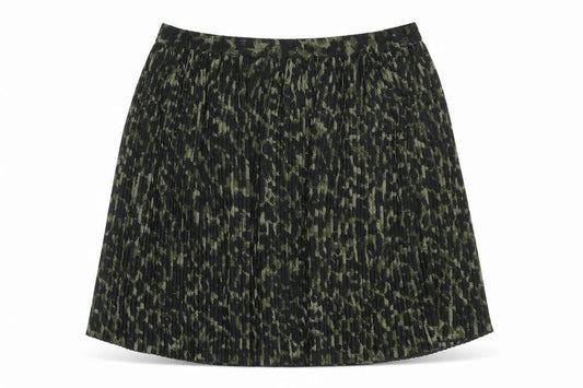 H&M Womens Multicoloured Geometric Polyester Pleated Skirt Size M