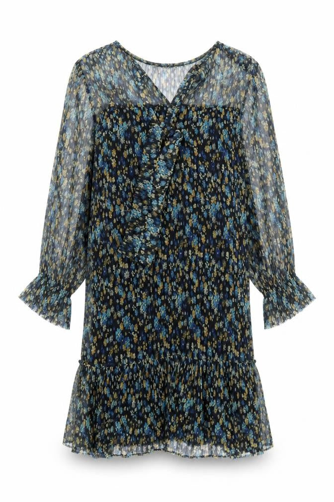 NEXT Womens Multicoloured Floral Polyester Kaftan Size 8 V-Neck Pullover