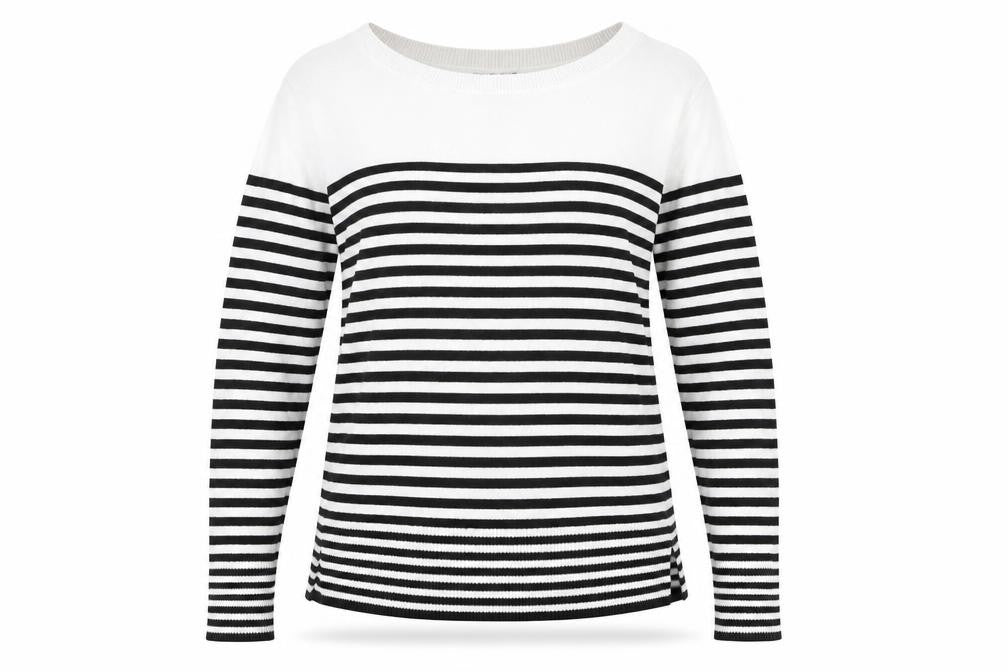 Gap Womens Multicoloured Round Neck Striped 100% Cotton Pullover Jumper Size M