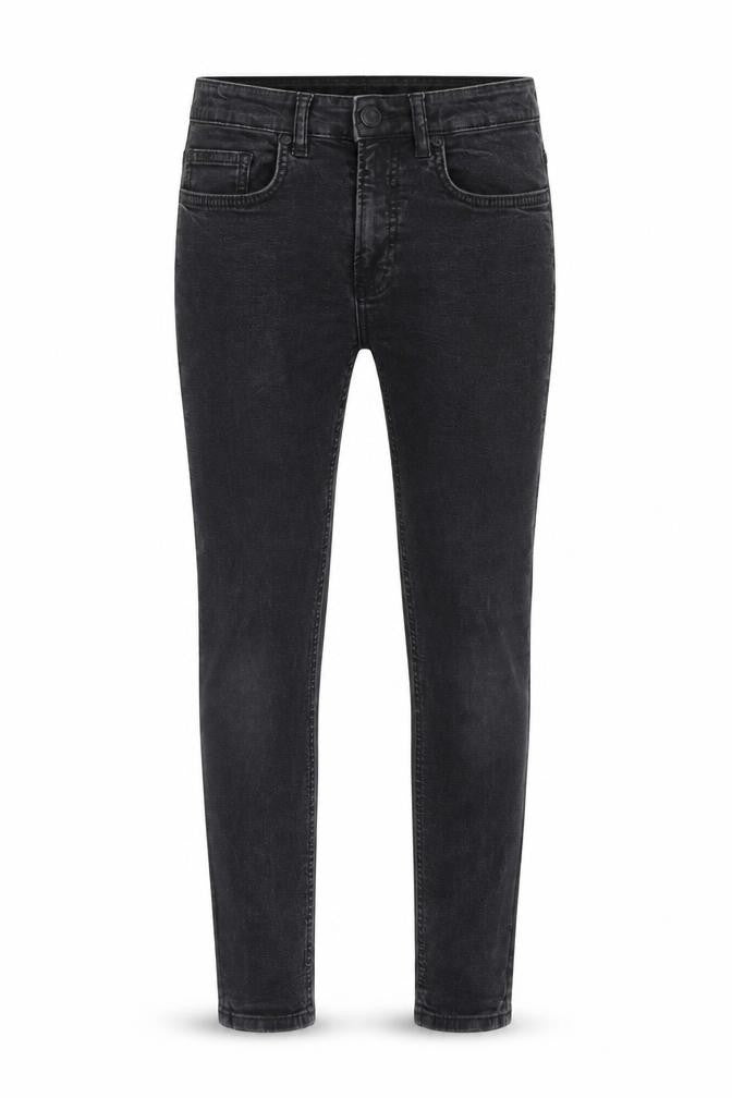 Easy Mens Black Cotton Skinny Jeans Size 28 in L30 in Extra-Slim Zip
