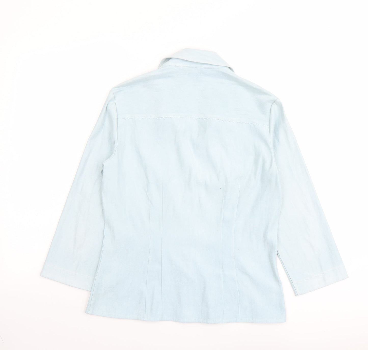 NEXT Womens Blue Polyester Camisole Button-Up Size 12 Collared