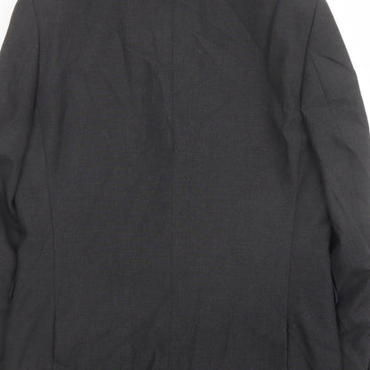 Next Mens Grey Polyester Jacket Suit Jacket Size 40 Regular