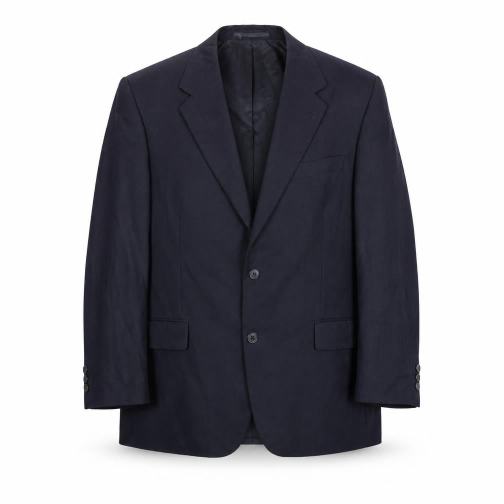 Alfred Brown Mens Blue Wool Jacket Suit Jacket Size 46 Regular