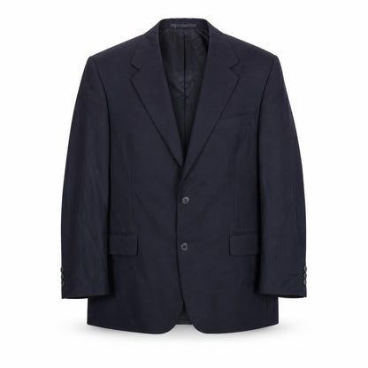 Alfred Brown Mens Blue Wool Jacket Suit Jacket Size 46 Regular