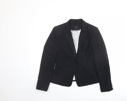 Marks & Spencer Womens Blue Jacket Blazer Size 8 Button