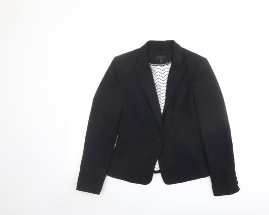 Marks and Spencer Womens Blue Jacket Blazer Size 8 Button