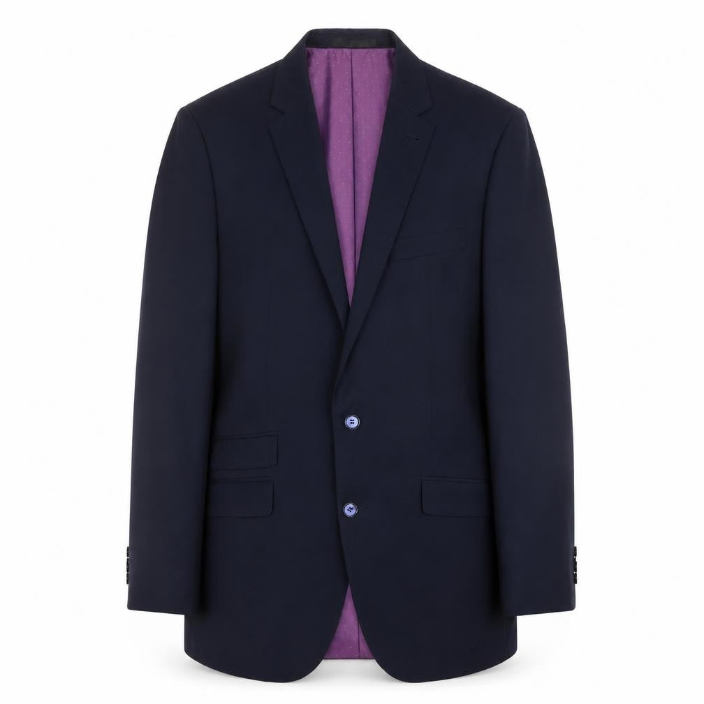 Greenwoods Mens Blue Polyester Jacket Suit Jacket Size 40 Regular